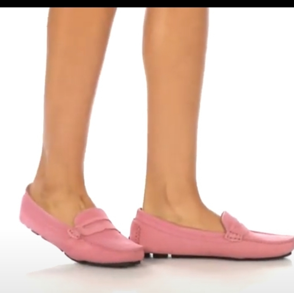 Primigi Fuchsia pink leather loafers Slip on Girls Youth size 2.5 EU siz…